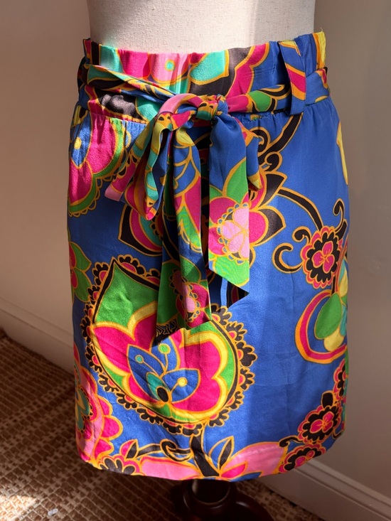 Lilly Pulitzer Dresses & Skirts - Lilly Pulitzer Anamaria Silk Straight Skirt Starry Blue Drama Queen S